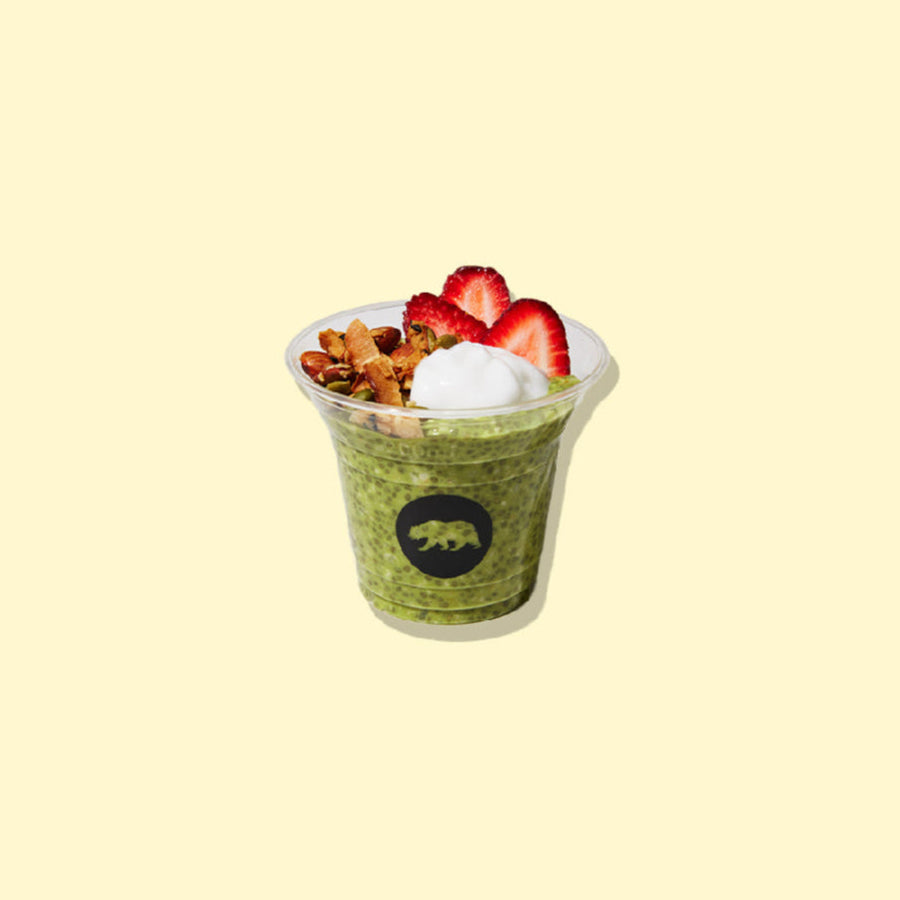 Matcha chia pudding